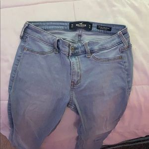 blue tight hollister jeans